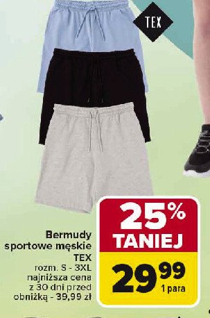 Bermudy sportowe m臋skie rozm. s-3xl Tex promocja
