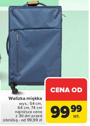 Walizka miękka 54 cm promocja w Carrefour