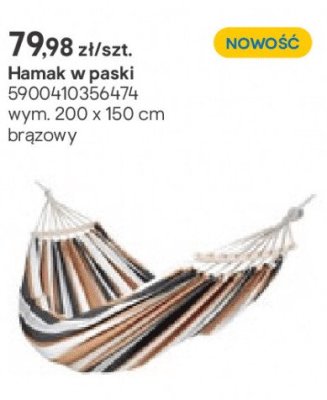 hamak w paski z łącznikiem promocja w Castorama