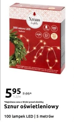 Sznur oświetleniowy 100 lampek LED promocja w Action