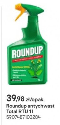 Środek chwastobójczy Roundup antychwast Total RTU 1 l promocja w Castorama