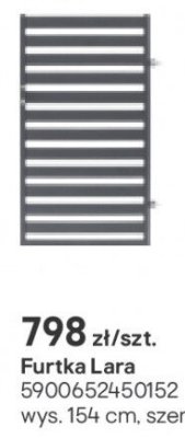 Brama dwuskrzydłowa Lara promocja w Castorama