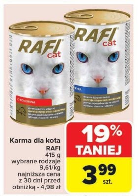 Karma dla kota z drobiem i wątróbką w galarecie i z kurczakiem w jajecznej galaretce Winston promocja w Carrefour Market