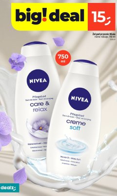 Zestaw invigorating ritual żel pod prysznic 500 ml + żel pod prysznic 250 ml Dove nourishing secrets promocja w Dealz