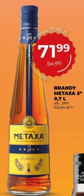 Brandy Metaxa 5* 0,7 l promocja w Duży Ben