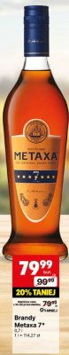 Brandy Metaxa 7* 0,7l promocja w Delikatesy Centrum