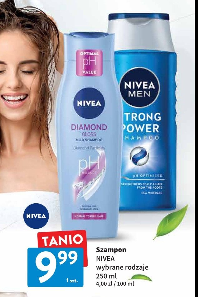 Szampon do włosów Nivea diamond gloss care promocje