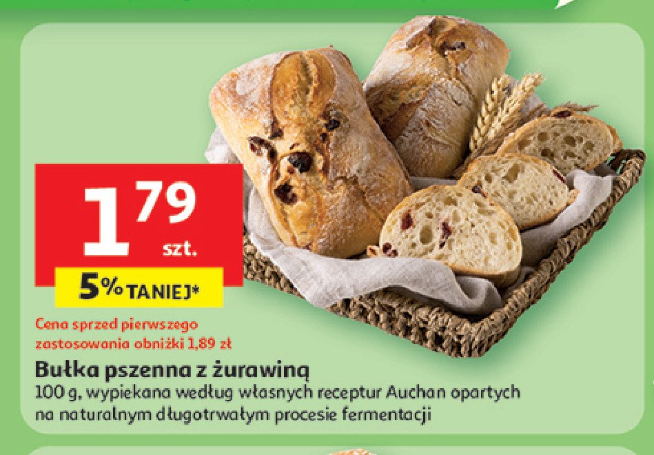 Bułka z żurawiną promocja