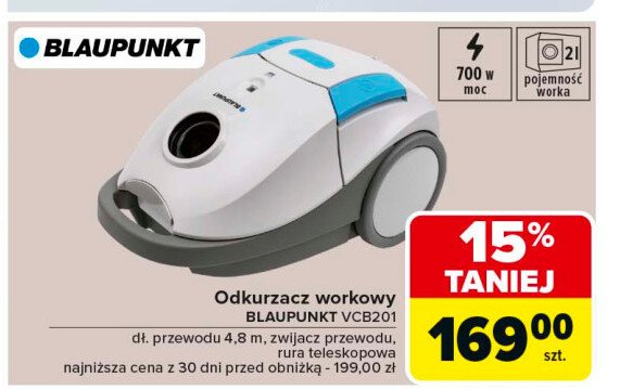 Odkurzacz vcb201 Blaupunkt promocja