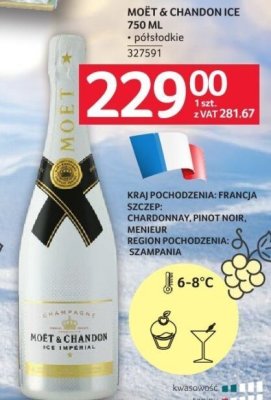 Szampan Moët & Chandon Ice 750 ml promocja w Selgros