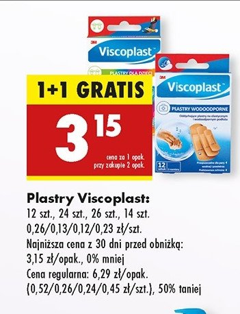 Plastry opatrunkowe Viscoplast promocja