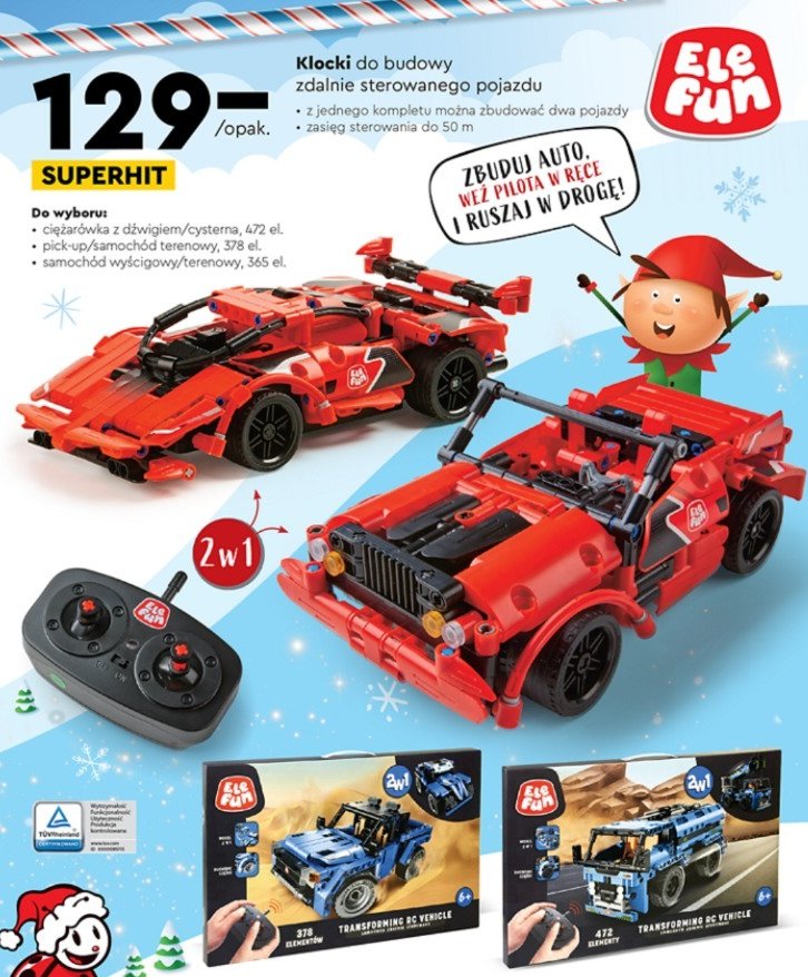 Klocki cysterna Elefun promocja