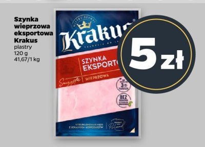 Szynka wieprzowa eksportowa plastry promocja w Netto