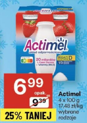 Actimel 4 x 100 g wybrane rodzaje promocja w Delikatesy Centrum