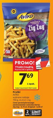 Frytki wybrane rodzaje Aviko promocja w Intermarche
