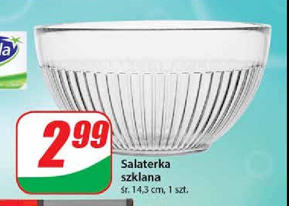 Salaterka szklana 14.3 cm promocja