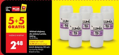 Wkład olejowy do znicza Lumia, 240 g promocja w Biedronka