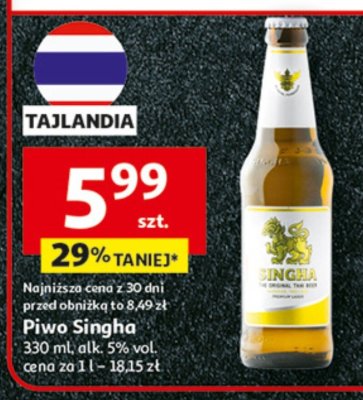 Piwo Singha promocja w Auchan