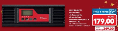 Prostownik do ładowania akumulatora samochodowego MYPROJECT 17 A MPLG 17 B2 promocja w Kaufland