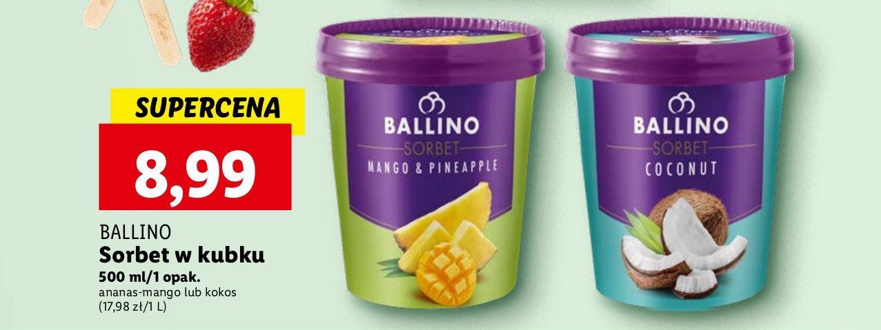 Sorbet mango i ananas Ballino promocja