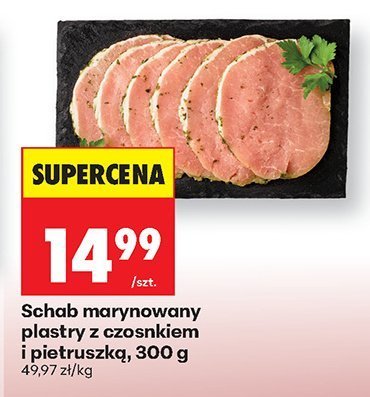 Schab marynowany plastry z czosnkiem i pietruszką promocja w Biedronka