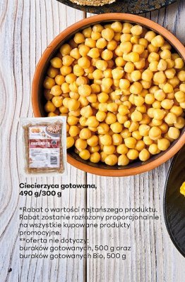 Ciecierzyca gotowana 2+1 gratis promocja w Biedronka