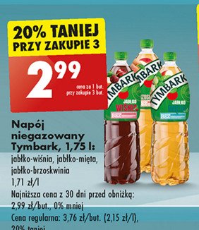 Napój wiśnia-jabłko Tymbark promocja w Biedronka