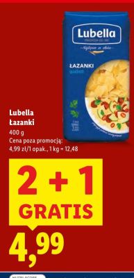 Łazanki Lubella promocja w Lidl