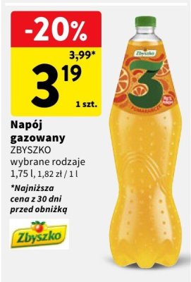 Napój gazowany ZBYSZKO promocja w Intermarche