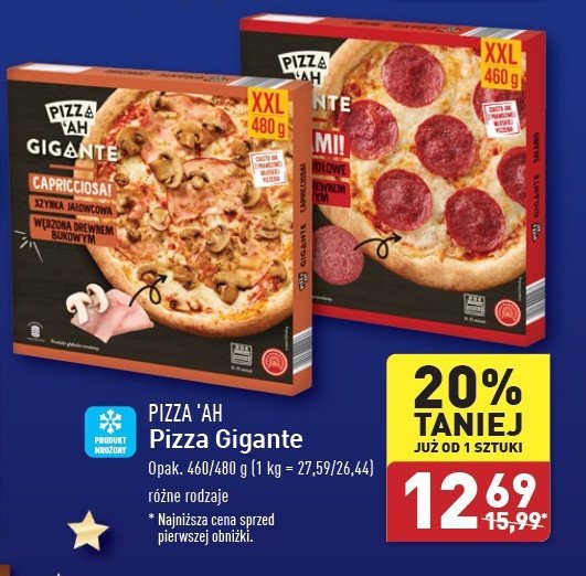 Pizza capriciosa PIZZ'AH promocja