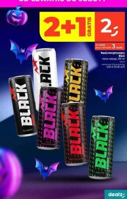 Napój energetyzujący Black różne rodzaje, 250 ml promocja w Dealz