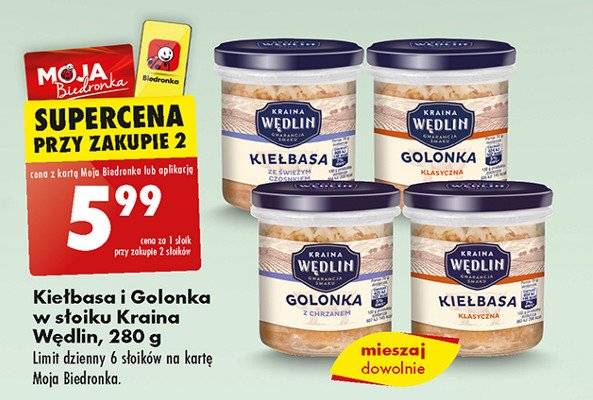 Kiełbasa lekko czosnkowa Kraina wędlin promocja