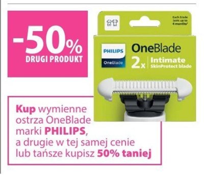 Ostrza wymienne OneBlade PHILIPS 2 szt promocja w Hebe