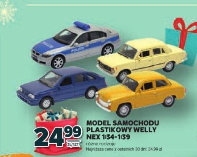 Model samochodu plastikowy Welly Nex 1:34 promocja w Stokrotka