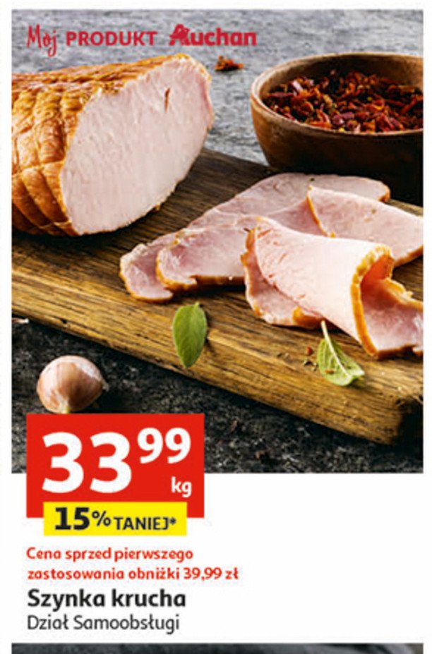 Szynka krucha Auchan promocja