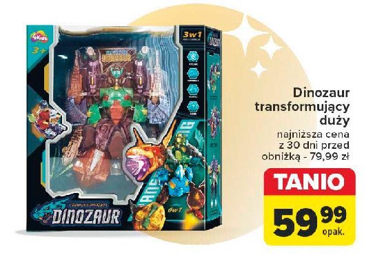 Dinozaur transformujący promocja w Carrefour