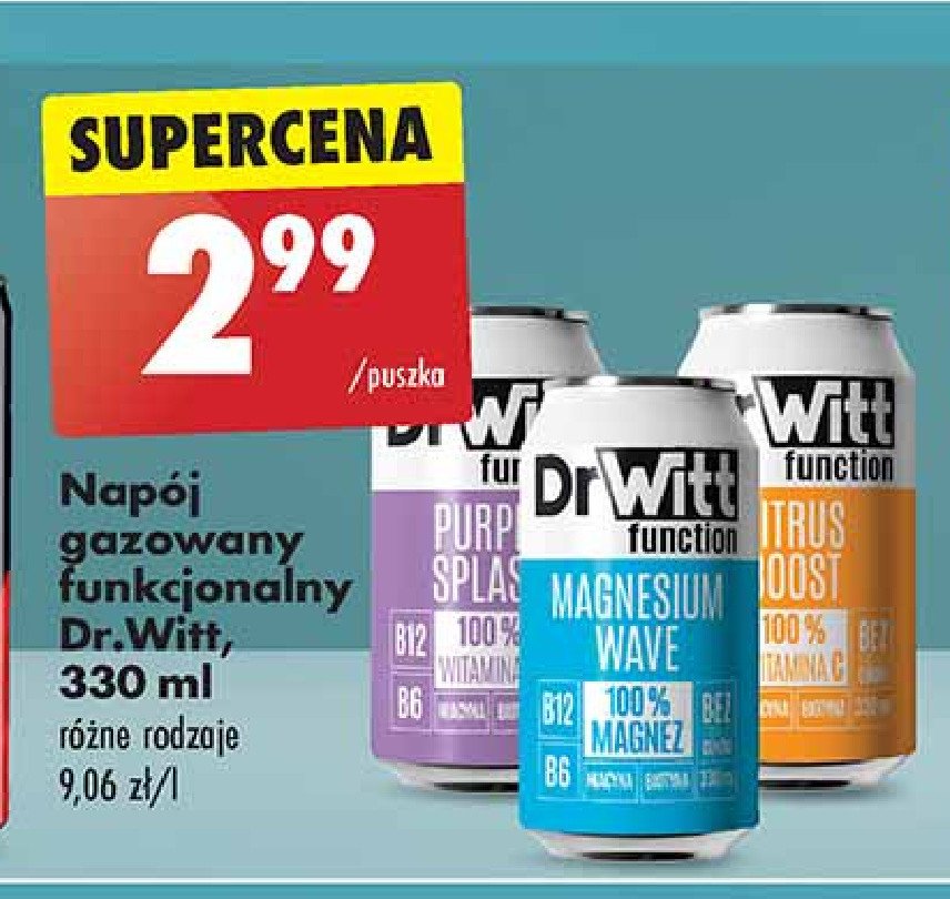 Napój purple splash Dr witt promocja