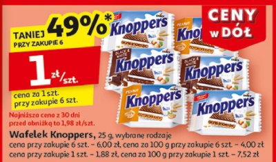 Wafelek black & white Knoppers promocja