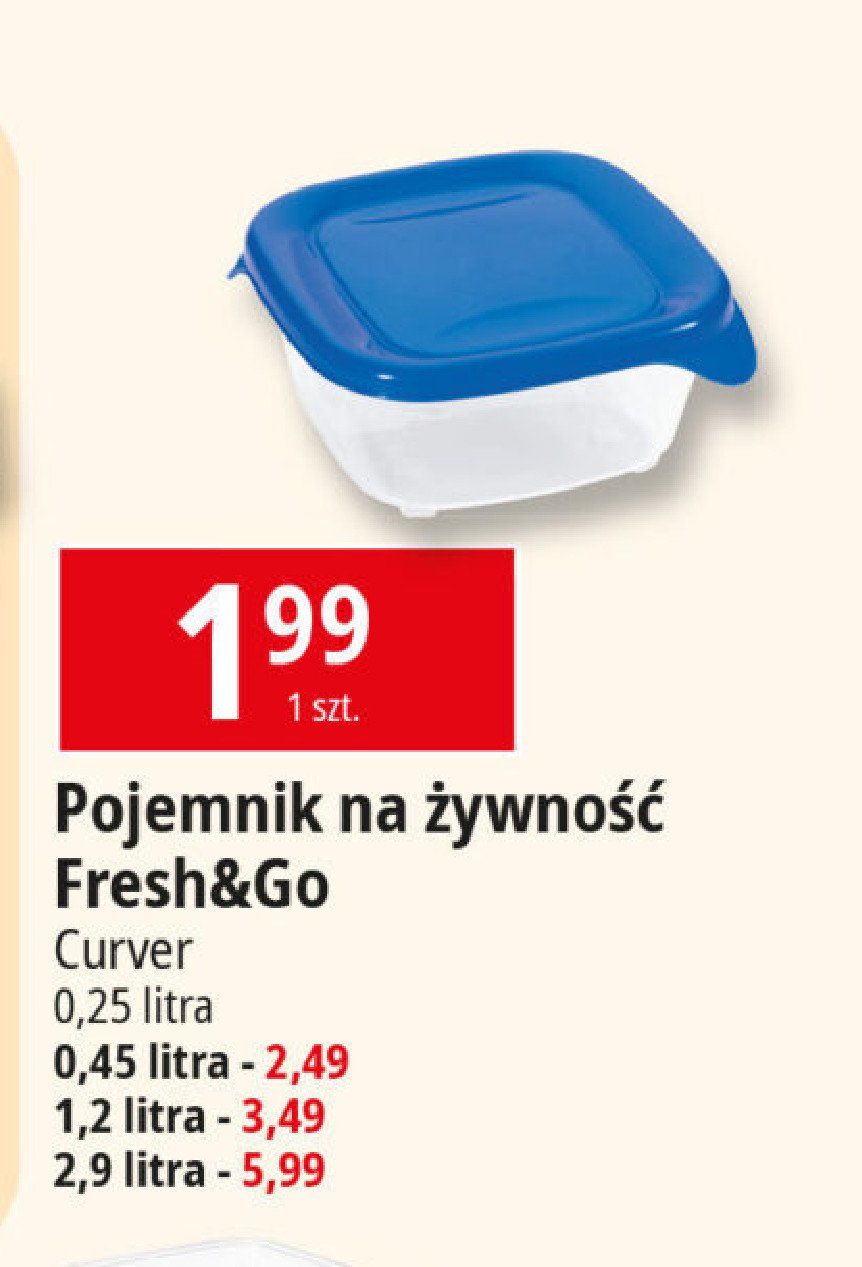 Pojemnik na żywność "fresh & go" 250 ml Curver promocja