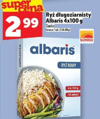 Ryż długoziarnisty Albaris 4x100 g Sonko promocja w TOPAZ