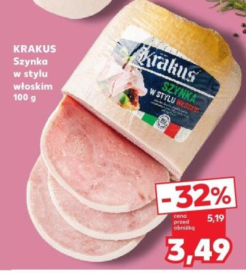 Szynka w stylu włoskim Krakus promocja w Kaufland