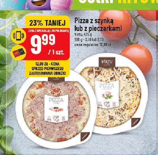 Pizza z pieczarkami Virtu promocja w POLOmarket