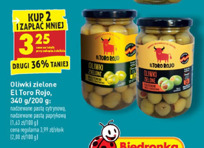 Oliwki zielone nadziewane El toro rojo promocja