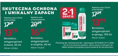 Antyperspirant w sztyfcie 40 ml Borotalco promocja w Rossmann