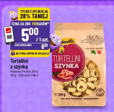 Makaron Tortellini z szynką Novella promocja w POLOmarket