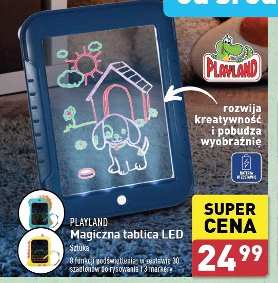 Magiczna tablica led Playland promocja w Aldi