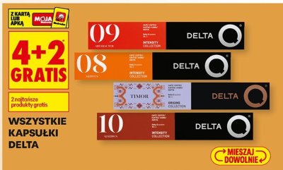 Kapsułki wszystkie rodzaje Delta promocja w Biedronka