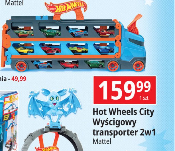 Transporter wyścigowy 2w1 Hot wheels promocja