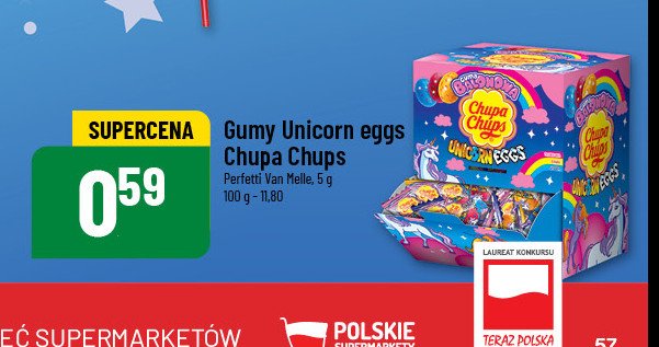 Guma do żucia unicorn banan Chupa chups promocja w POLOmarket