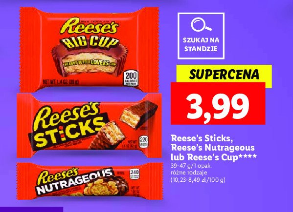 Baton karmelowy Reese's promocja